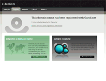 Tablet Screenshot of e-declic.tv
